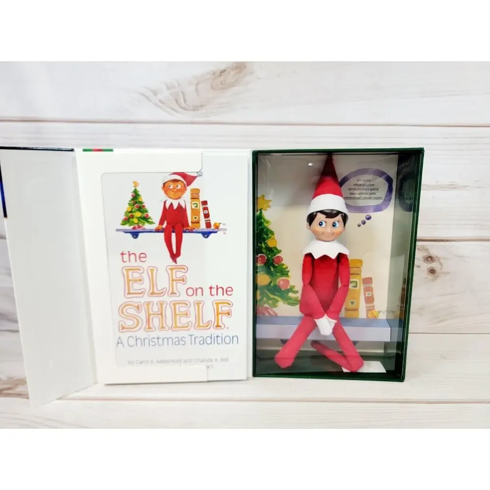 The Elf on the Shelf: A Christmas Tradition - Boy Elf with Blue Eyes, Book & Box